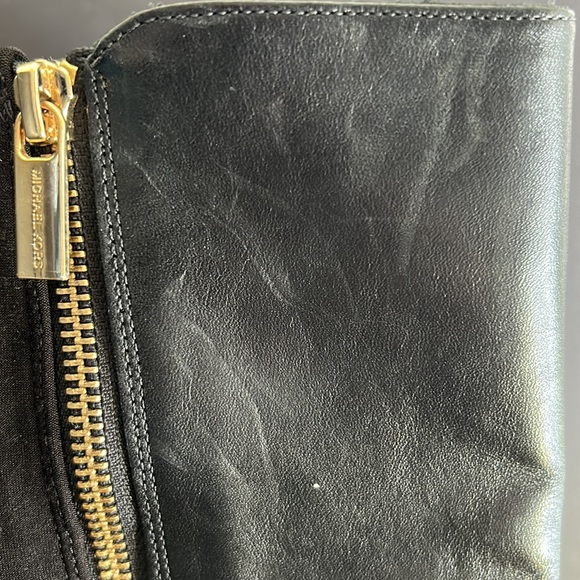 Michael Kors Riding Boots leather & neoprene knee boots, Size 8.5 - Picture 7 of 11